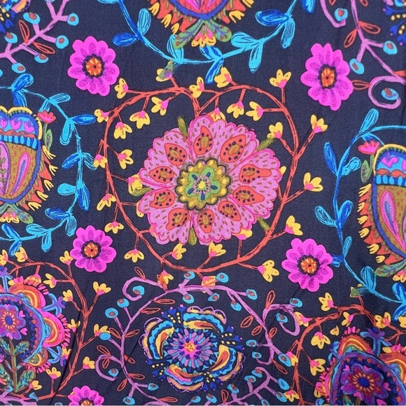 Natural Life Medium Spaghetti Strap Rayon Long Colorful Summer Boho Dress NWT - Picture 2 of 7